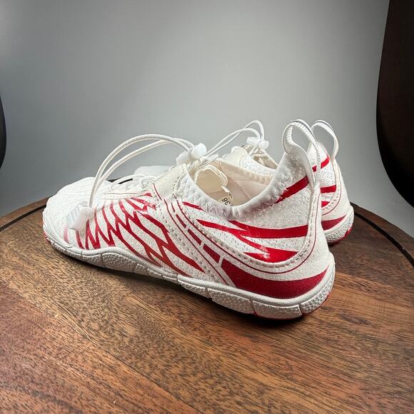 HF Barefoot Water Shoes White Red Minimalist Aqua Swim Surf Shoes Quick Dry SZ36 - Picture 4 of 13